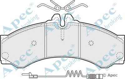 APEC BRAKING pad928 -  Комплект тормозных колодок, дисковый тормоз